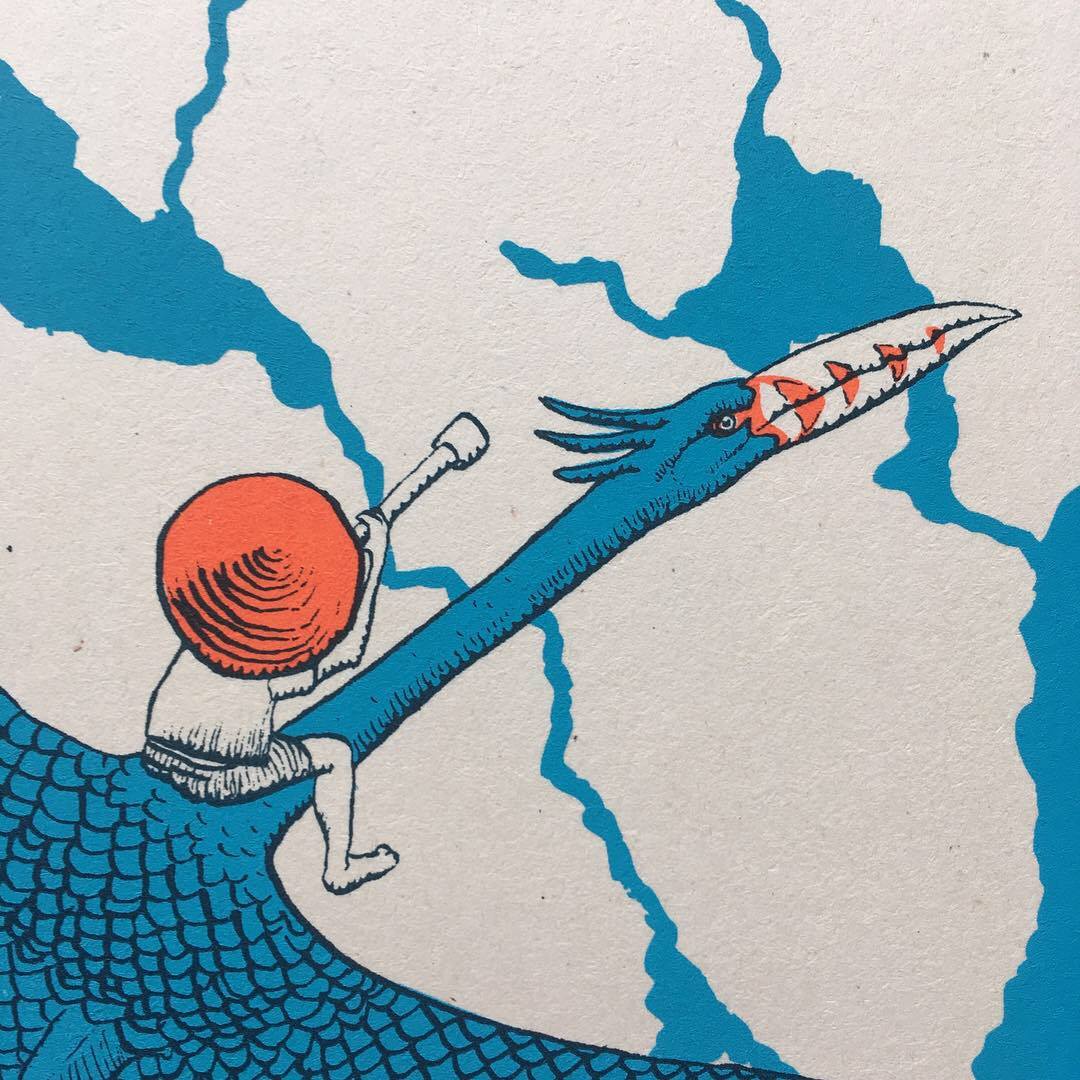 Ilouel voyage à dos d'oiseau